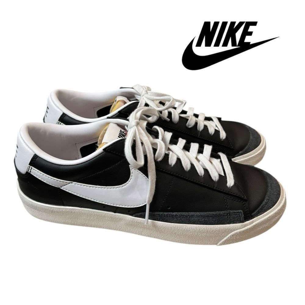 Nike Men's 2022 Blazer Low '77 Vintage 'Black White' DA6364-001 Sneakers 11